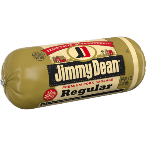 Jimmy Dean® Regular Premium Pork Breakfast Sausage Roll Perspective: left