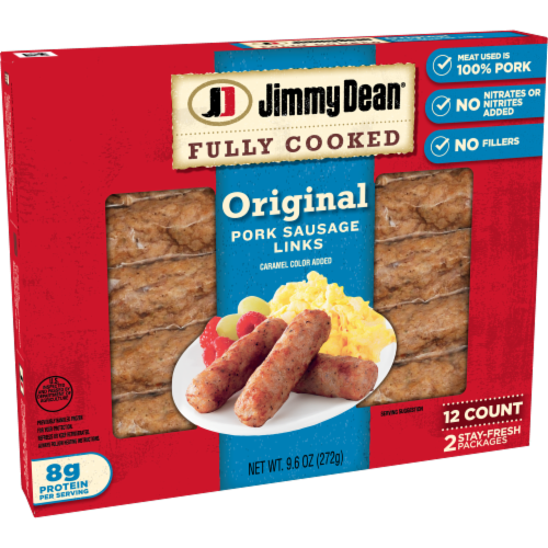 Jimmy Dean® Fully Cooked Original Pork Breakfast Sausage Links Perspective: left