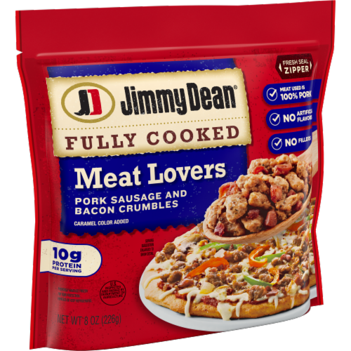 Jimmy Dean® Fully Cooked Meat Lovers Breakfast Crumbles Perspective: left