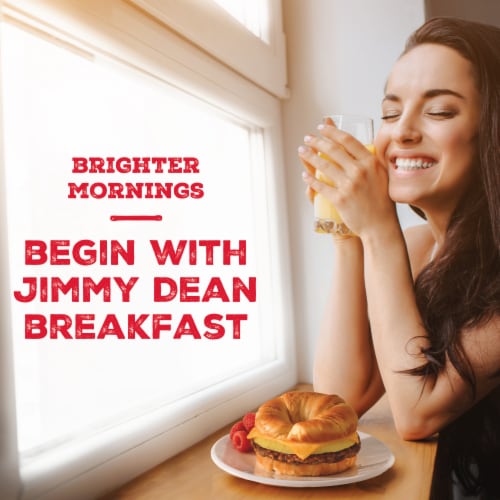 Jimmy Dean® Sausage Egg & Cheese Croissant Frozen Breakfast Sandwiches Perspective: left