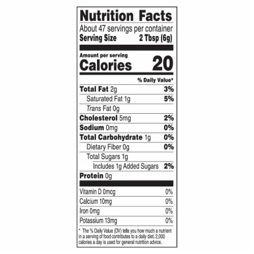 President Creamy Gourmet Whipped Cream Dessert Topping Vanilla Flavor Perspective: left