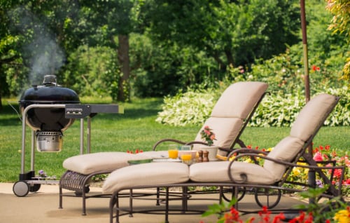 Weber Black Performer® Charcoal Grill Perspective: left