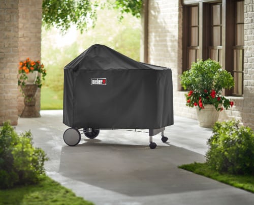 Weber Black Performer & Deluxe Grill Cover Perspective: left