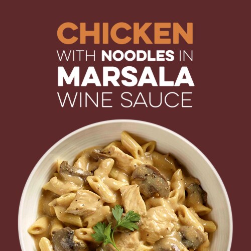 Blount's Family Kitchen Chicken With Noodles In Marsala Wine Sauce Perspective: left