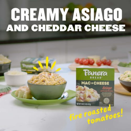 Panera Bread Ready-to-Heat Asiago Mac & Cheese with Fire-Roasted Tomatoes Perspective: left