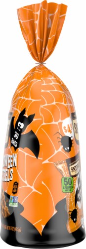 Snyder's of Hanover Halloween Mini Pretzels Bags Perspective: left