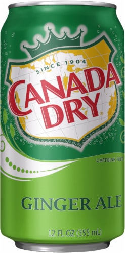 Canada Dry Ginger Ale Soda Cans Perspective: left