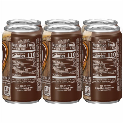 A&W® Root Beer Soda Mini Cans Perspective: left