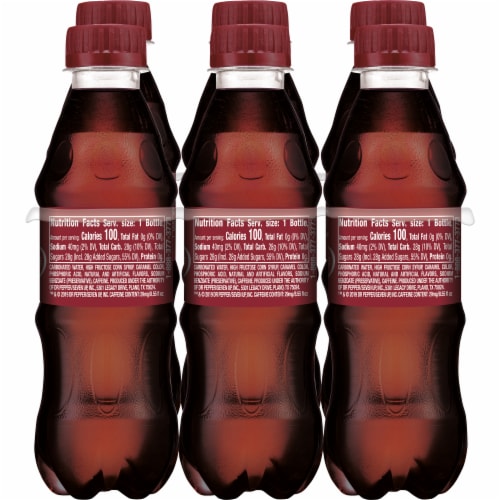 Dr. Pepper® Soda Drink Bottles Perspective: left