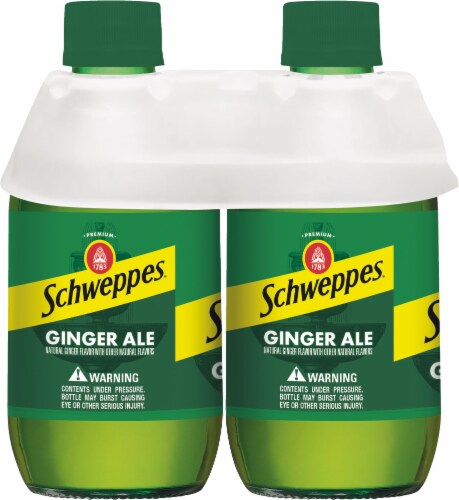 Schweppes® Ginger Ale Soda Bottles Perspective: left
