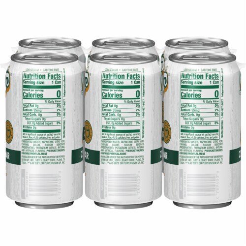 Vernors Zero Sugar Ginger Soda Perspective: left