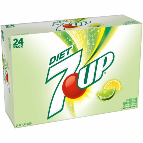 Diet 7UP Lemon-Lime Soda Perspective: left