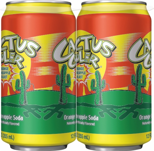 Cactus Cooler Orange Pineapple Blast Soda Cans, 12 pk / 12 fl oz - Food 4  Less