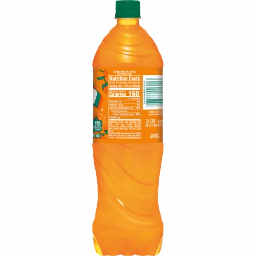 Crush® Orange Soda Bottle Perspective: left