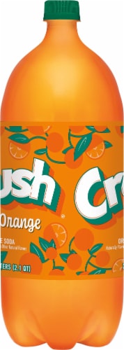 Crush® Orange Soda Bottle Perspective: left
