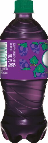 Crush Grape Soda Bottle Perspective: left