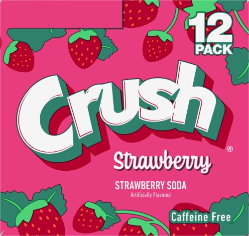 Crush® Strawberry Soda Cans Perspective: left