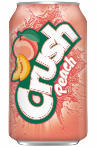 Crush® Peach Soda Cans Perspective: left