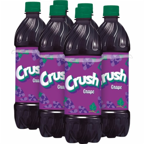 Crush® Grape Soda Bottles Perspective: left