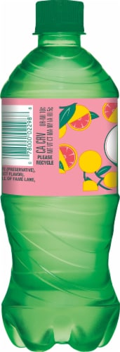 Crush® Grapefruit Soda Bottle Perspective: left