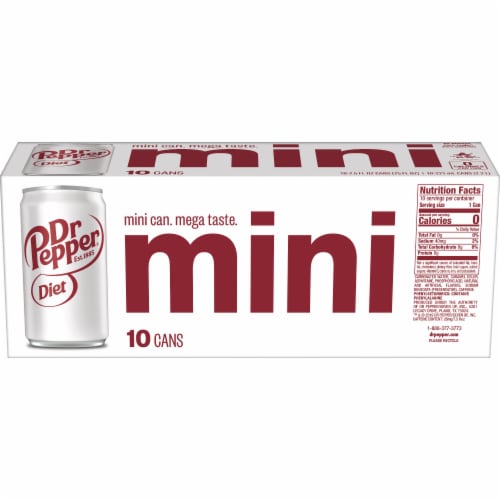 Dr Pepper® Diet Mini Cans Perspective: left