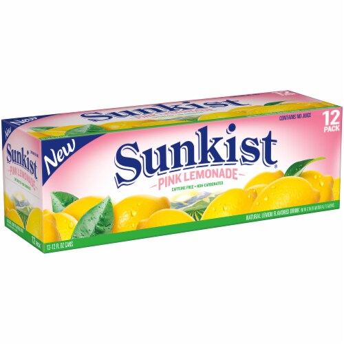 Sunkist Pink Lemonade Beverage Perspective: left