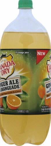Canada Dry Ginger Ale and Orangeade Perspective: left