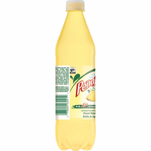 Peñafiel Piñada Flavored Mineral Spring Bottled Water Perspective: left