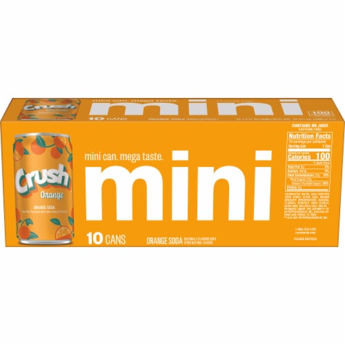 Crush® Orange Mini Cans Perspective: left