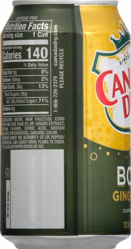Canada Dry Bold Ginger Ale Perspective: left