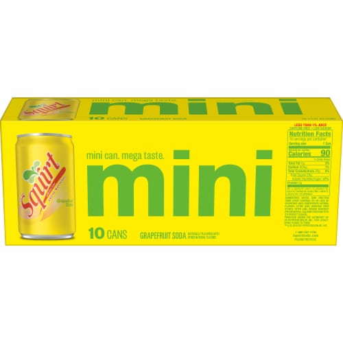 Squirt® Grapefruit Soda Mini Cans Perspective: left