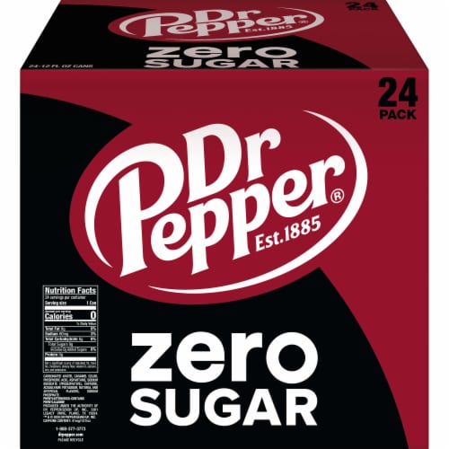 Dr Pepper® Zero Sugar Soda Perspective: left