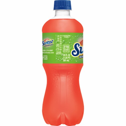 Sunkist® Watermelon Lemonade Soda Bottle Perspective: left