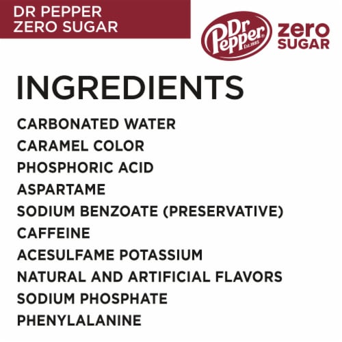 Dr Pepper® Zero Sugar Bottles Perspective: left