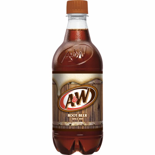 A&W® Root Beer Soda Bottle Perspective: left