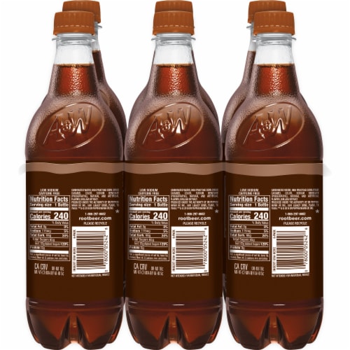 A&W® Root Beer Soda Bottles Perspective: left