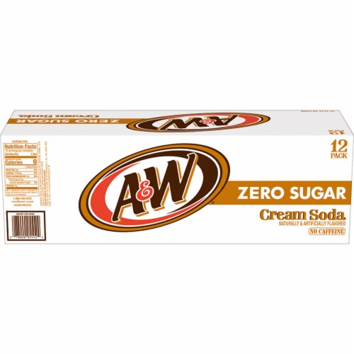 A&W® Cream Zero Sugar Soda Cans Perspective: left