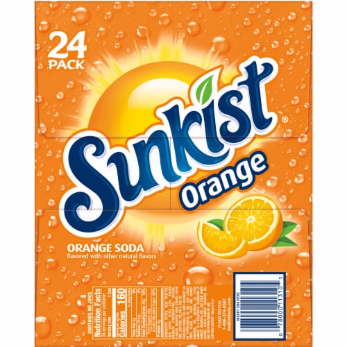 Sunkist® Orange Soda Cans Perspective: left