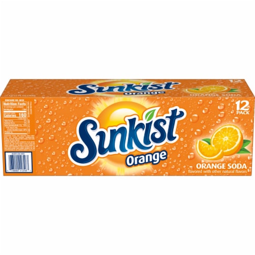 Sunkist® Orange Soda Can Perspective: left