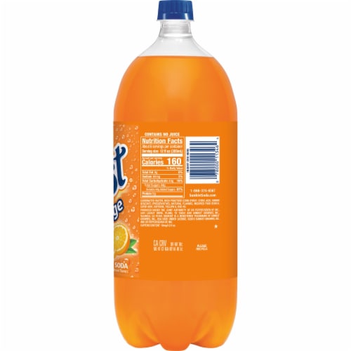 Sunkist® Orange Soda Bottle Perspective: left