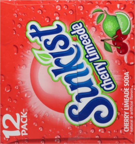 Sunkist® Cherry Limeade Soda Cans Limits May Apply Perspective: left