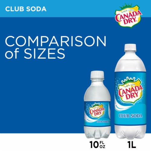 Canada Dry® Club Soda Bottle Perspective: left