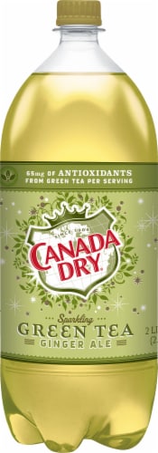 Canda Dry Sparkling Green Tea Ginger Ale Perspective: left