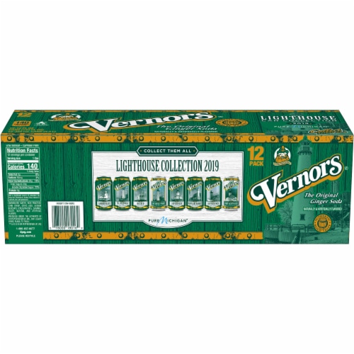Vernors® Ginger Soda Cans Perspective: left