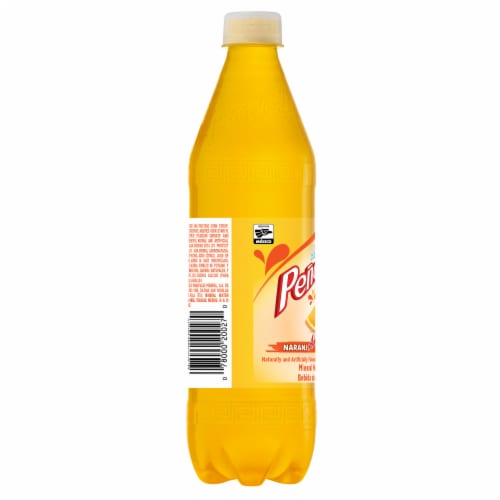 Peñafiel Naranjada Flavored Mineral Spring Bottled Water Perspective: left