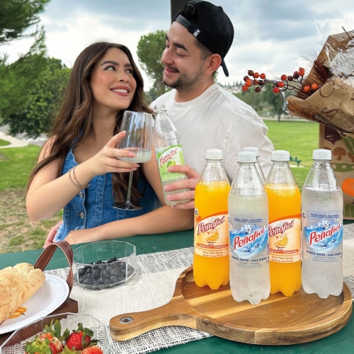 Peñafiel Limónada Flavored Mineral Spring Bottled Water Perspective: left