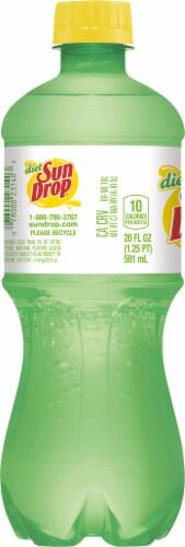 Sun Drop® Diet Citrus Soda Bottle Perspective: left
