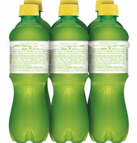 Sun Drop Diet Citrus Soda Bottles Perspective: left