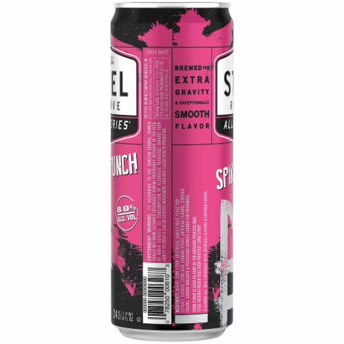 Steel Reserve Alloy Series Spiked Punch Malt Flavored Hard Beverage Single Can Perspective: left
