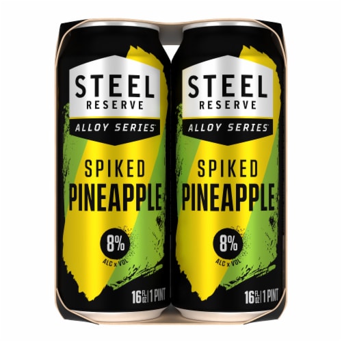 Steel Reserve Alloy Series® Hard Pineapple Malt Flavored Hard Beverage Perspective: left